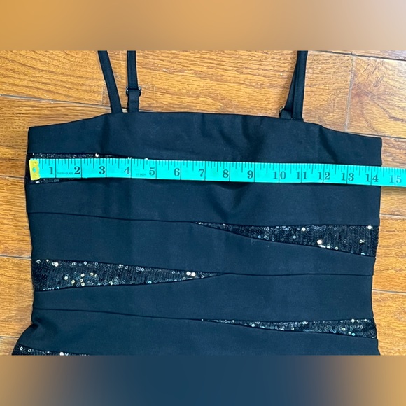 Inc International Concepts Women’s Black Strapless Sequin Bandage Mini Dress 6 - Picture 4 of 8